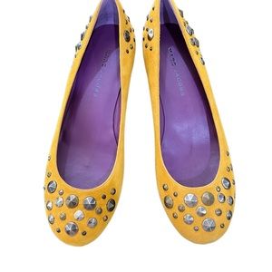Marc Jacobs new ochre suede flats with studs